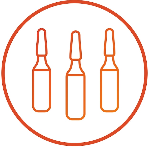 Vector vector design ampoule icon style