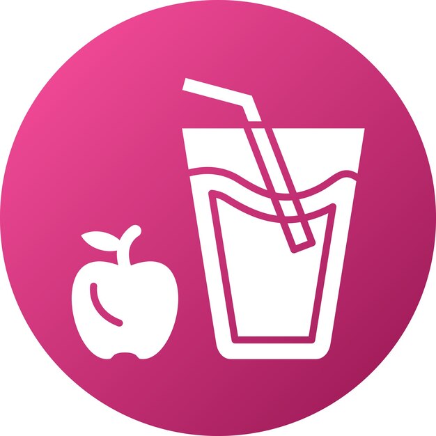 Vector Design Apple Juice Icon Style