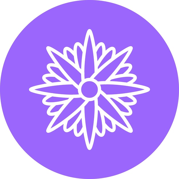 Vector Design Aster Icon Style