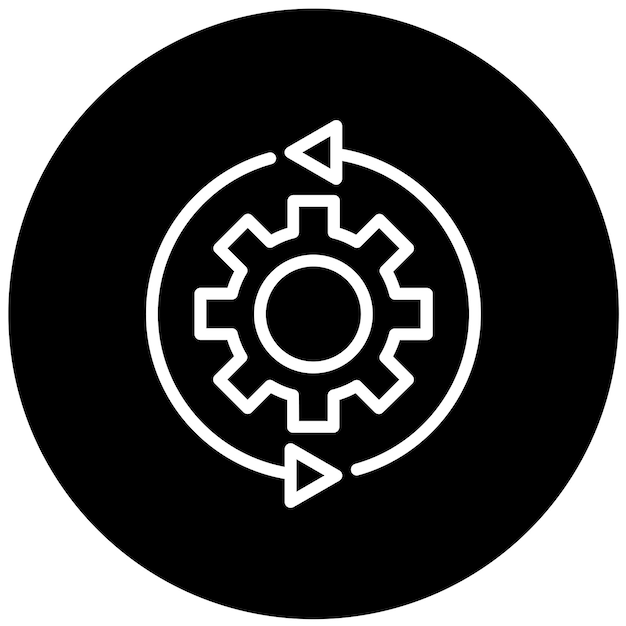 Vector Design Automation Control Icon Style