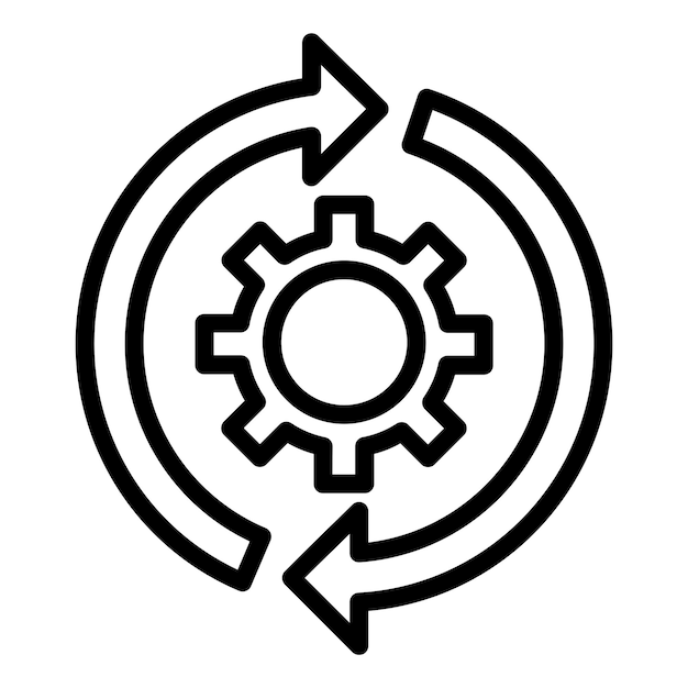 Vector Design Automation Icon Style