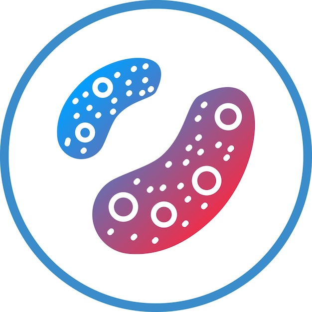 Vector vector design bacteria icon style