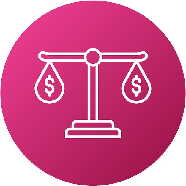 Vector Design Balanced Budget Icon Style