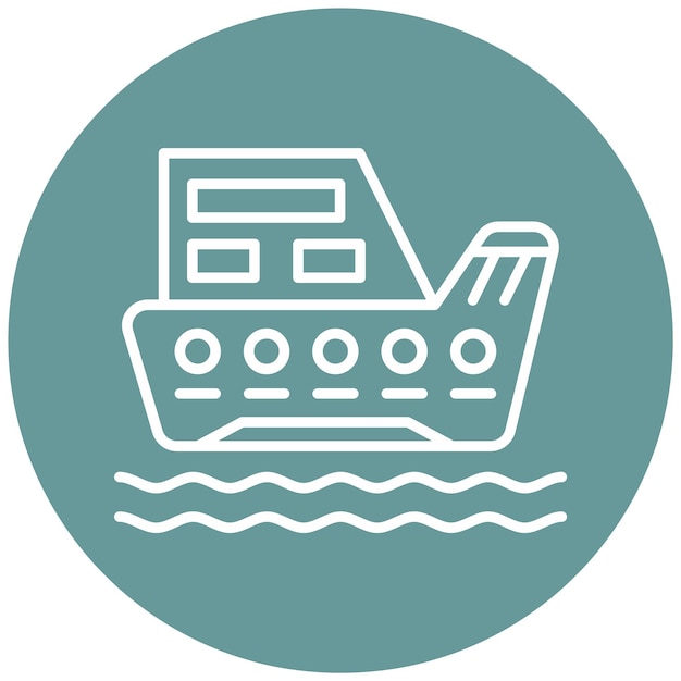 Vector Design Boat Icon Style