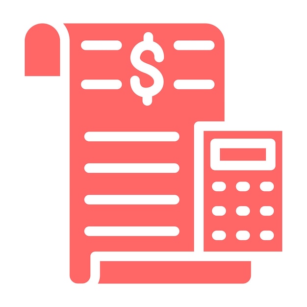 Vector vector design bookkeeping icon style