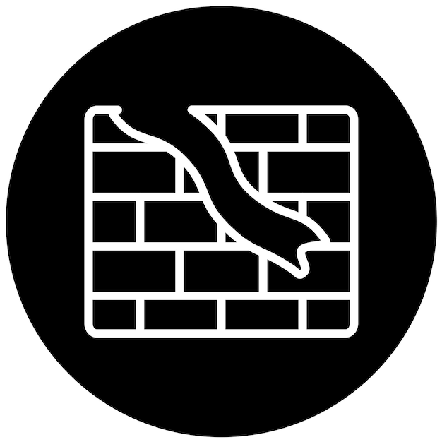 Vector Design Breach Firewall Icon Style