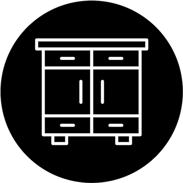 Vector Design Cabinet Icon Style