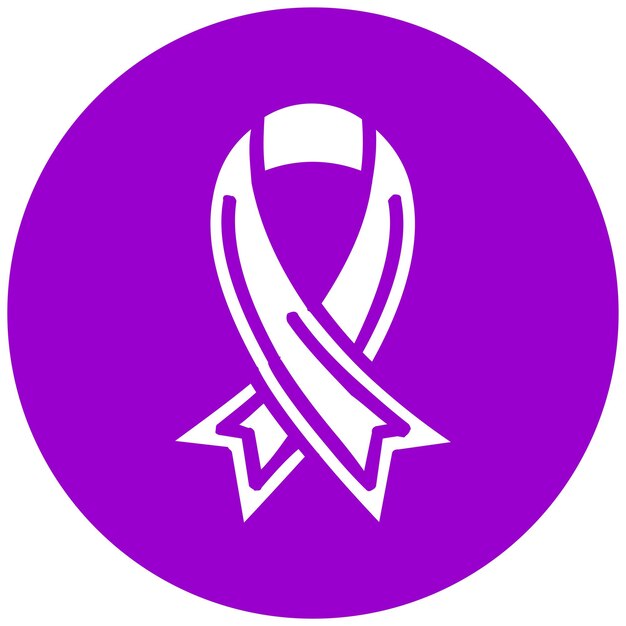 Vector vector design cancer awareness ribbon icon style