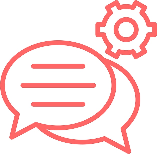 Vector vector design chat support icon style