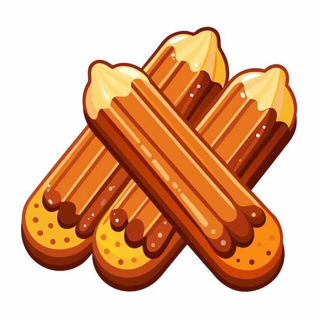 Vector vector design of churros sweet and crispy treat art