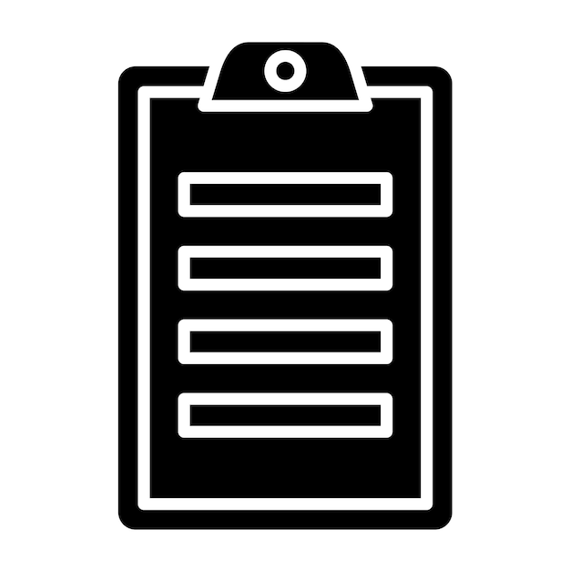 Vector Design Clipboard Icon Style