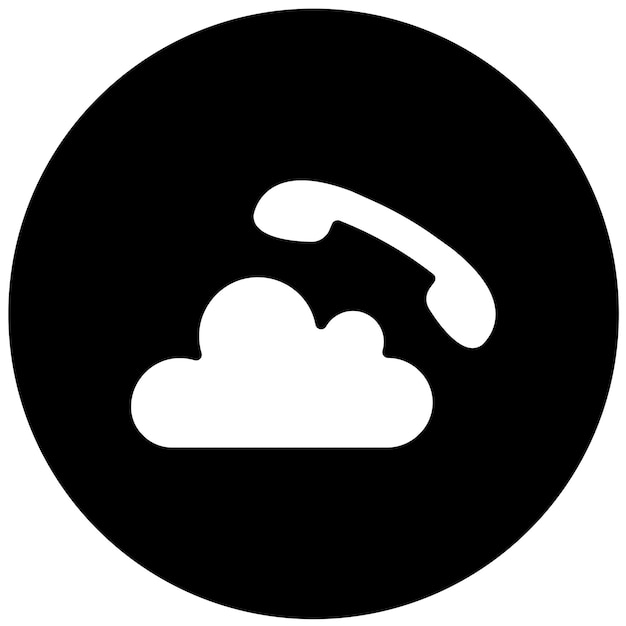 Vector Design Cloud Call Icon Style