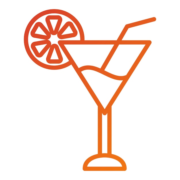 Vector Design Cocktail Icon Style