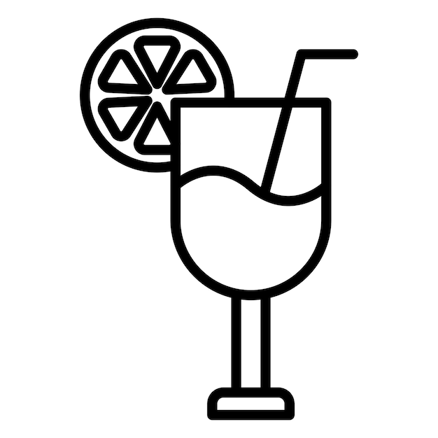 Vector Design Cocktail Icon Style