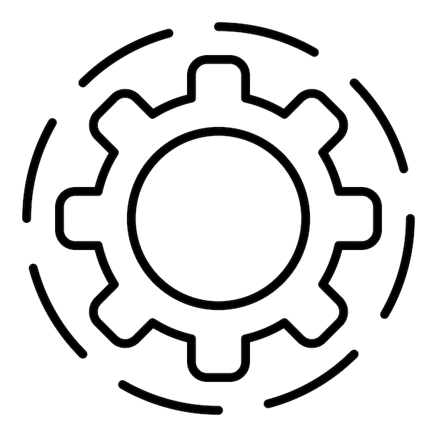 Vector Design Cogwheel Icon Style