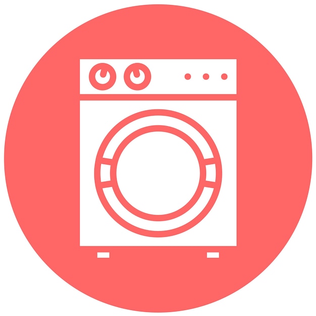 Vector Design Compact Washer Icon Style