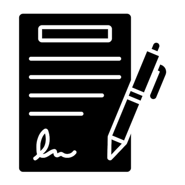 Vector Design Contract Agreement Icon Style