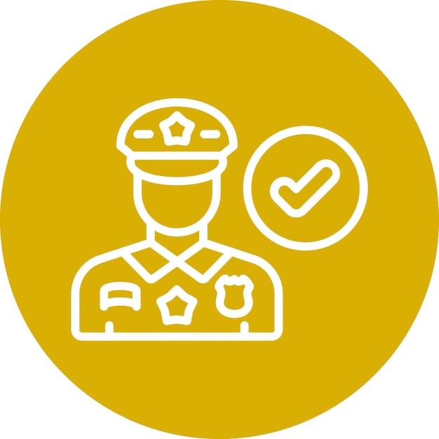 Vector Design Corrections Officers Icon Style