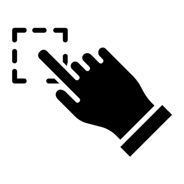 Vector vector design cursor tap icon style