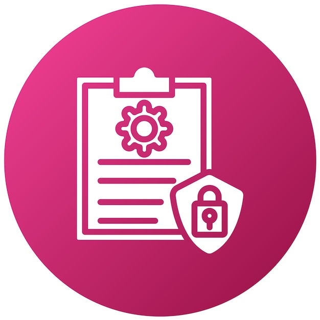 Vector Design Cyber Policy Framework Icon Style