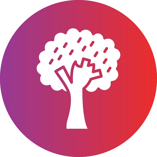 Vector Design Deciduous Tree Icon Style