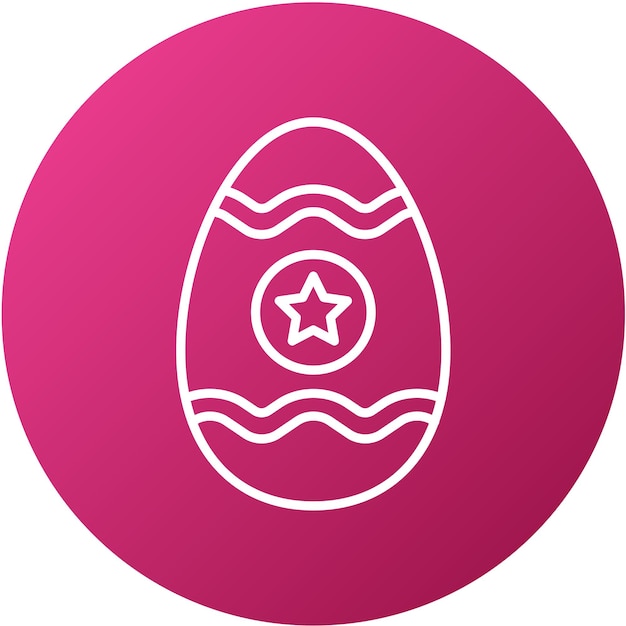 Vector Design Easter Egg Icon Style