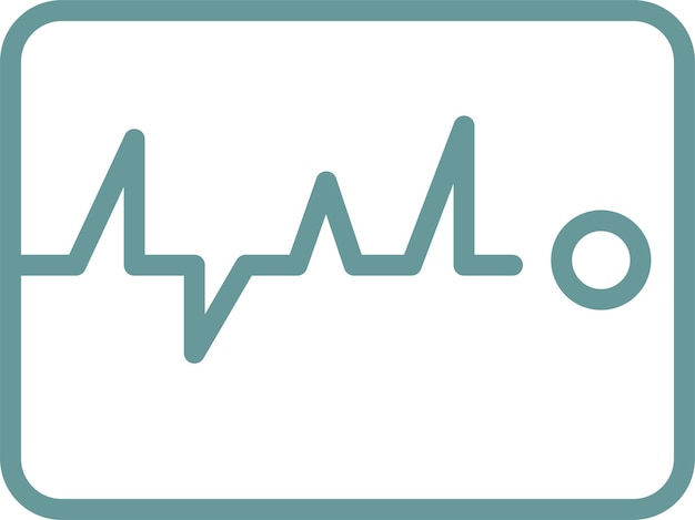 Vector vector design ecg waveform icon style