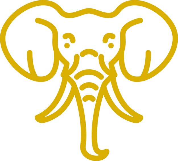 Vector vector design elephant icon style