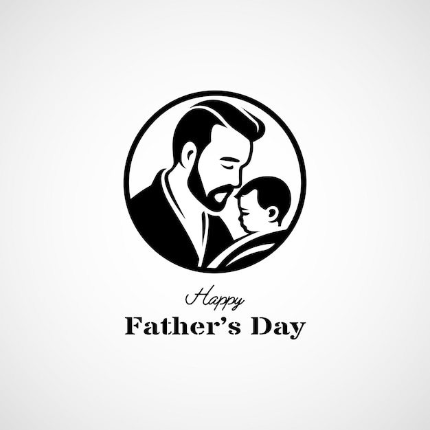 vector design father and son icon happy father's day