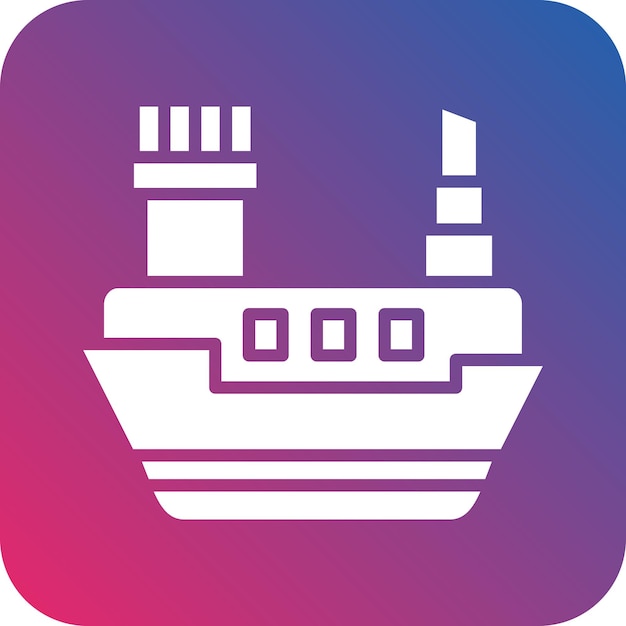 Vector Design Ferry Boat Icon Style