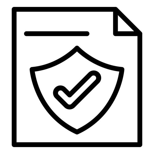 Vector vector design file protection icon style