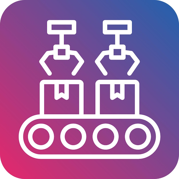 Vector Design Flexible Assembly System Icon Style