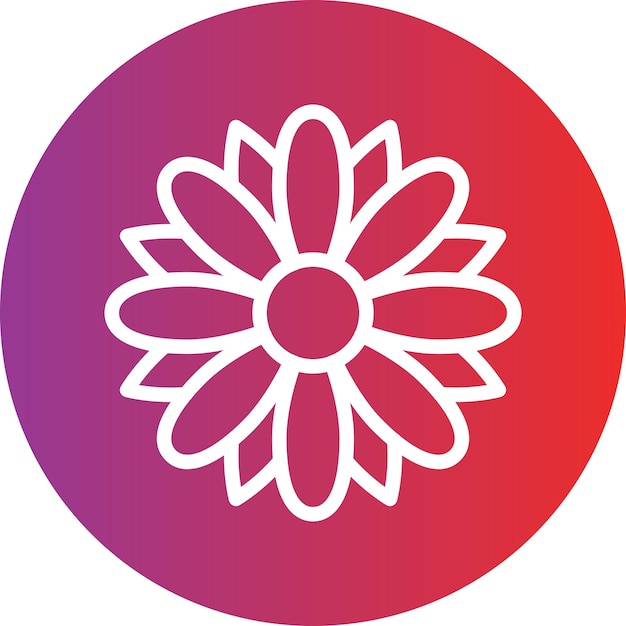 Vector Design Flower Icon Style