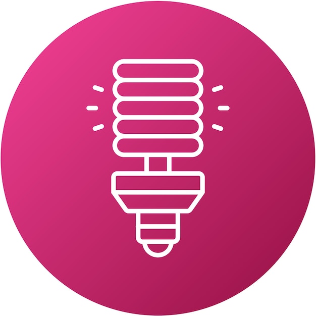 Vector Design Fluorescent Lamp Icon Style