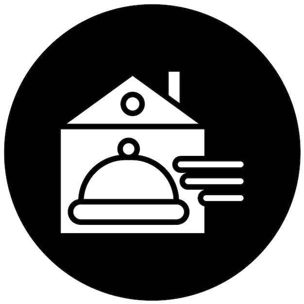 Vector vector design food delivery icon style