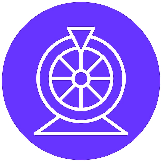 Vector Design French Roulette Icon Style