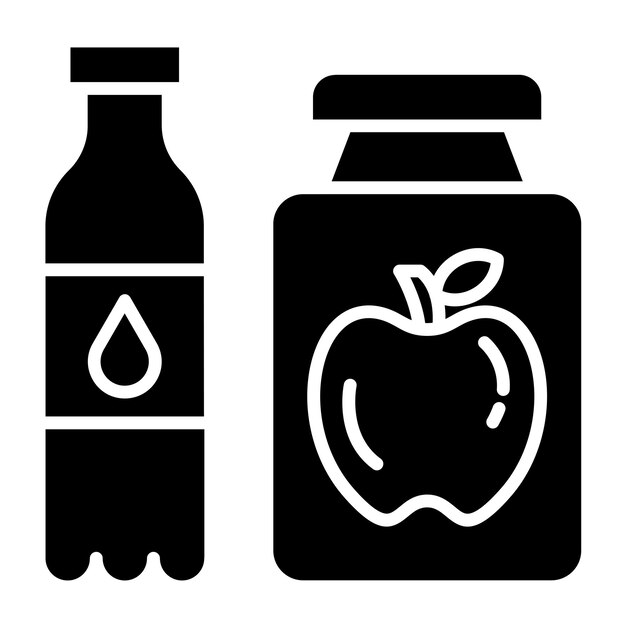 Vector Design Functional Food Beverages Icon Style