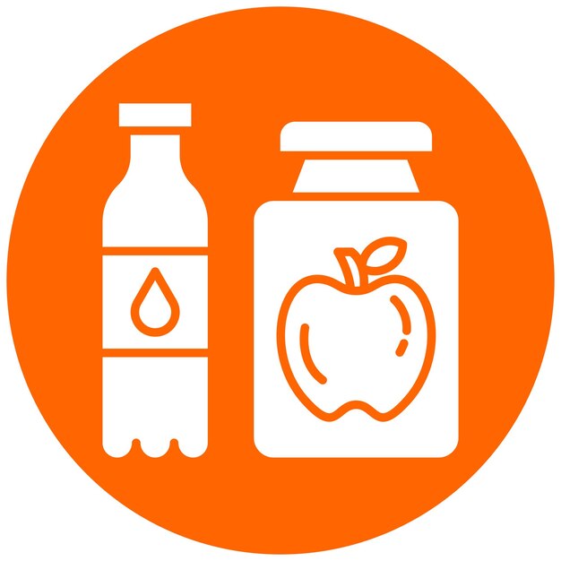 Vector Design Functional Food Beverages Icon Style