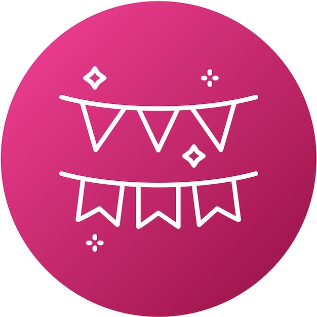 Vector Design Garland Icon Style