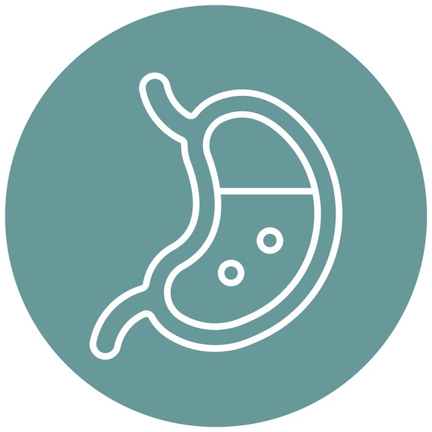 Vector Design Gastroenterology Icon Style