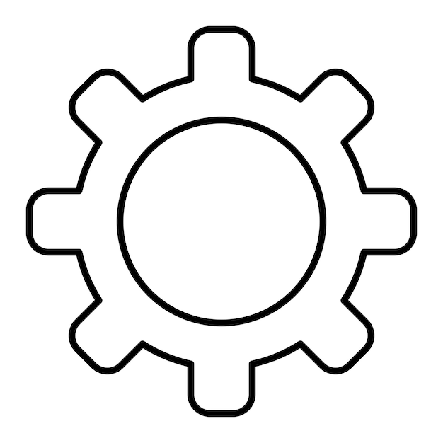 Vector Design Gear Icon Style