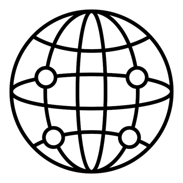 Vector Design Global Network Icon Style