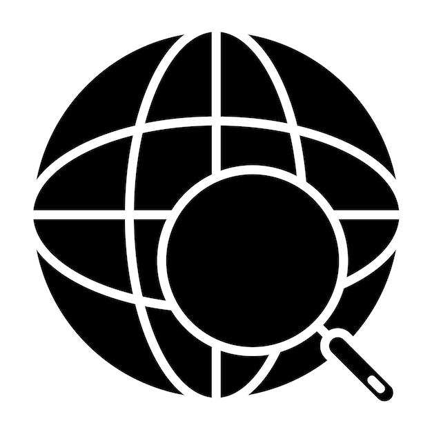 Vector Design Global Search Icon Style