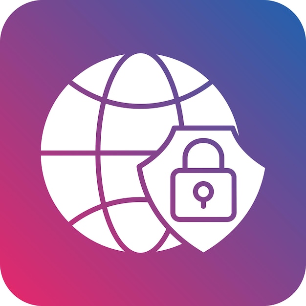 Vector Design Global Security Icon Style