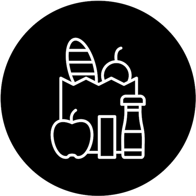 Vector Design Grocery Icon Style