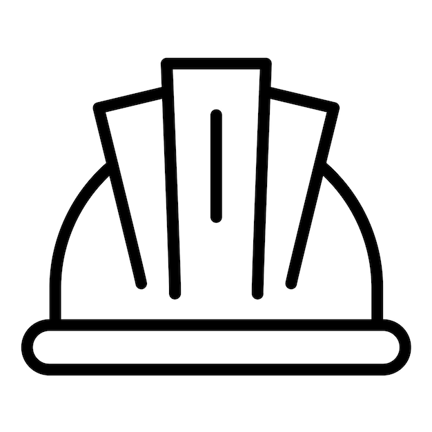 Vector vector design hardhat icon style