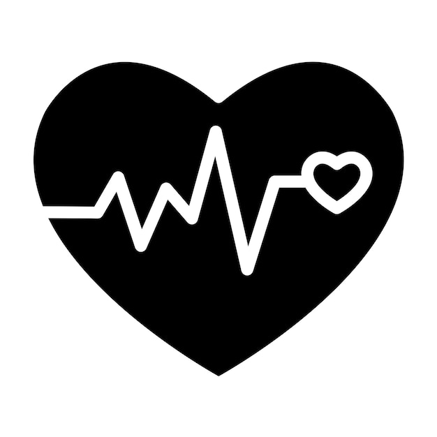 Vector Design Heart Monitor Icon Style