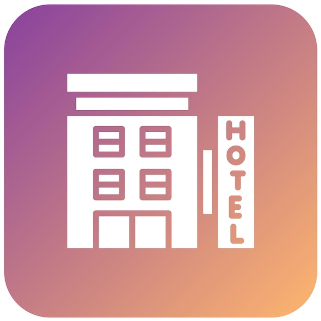 Vector Design Hotel Icon Style