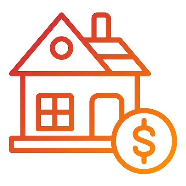 Vector Design House Loan Icon Style