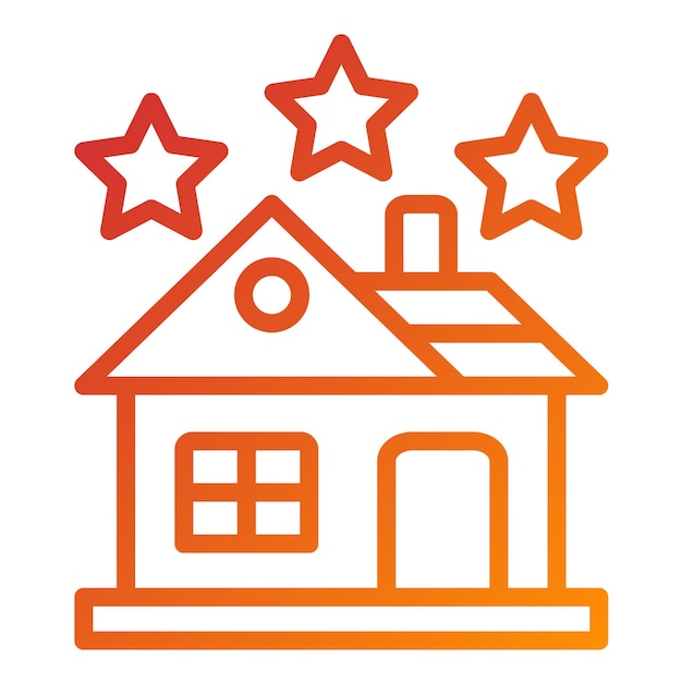 Vector Design House Rating Icon Style